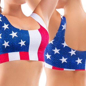 Memème Women’s Ultra-Comfortable USA - Legend - Crop Top | Original Prints, Unique Designs | Breathable Cotton Crotch, Stretchy Fit, Soft Flat Seams, No Elastic Bands | Everyday Use