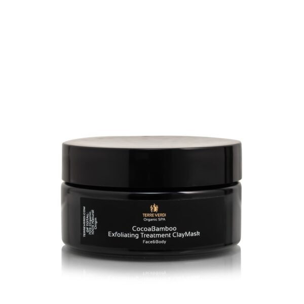 CocoaBamboo Exfoliating Treatment ClayMask for Face and Body - Natural Scrub